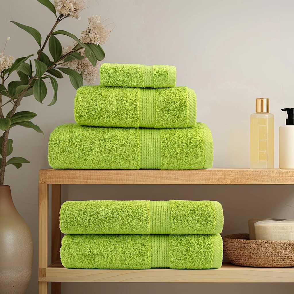 Premium Sauna Towels SOLUND 4 pcs Apple Green 80x200 cm 600 gsm