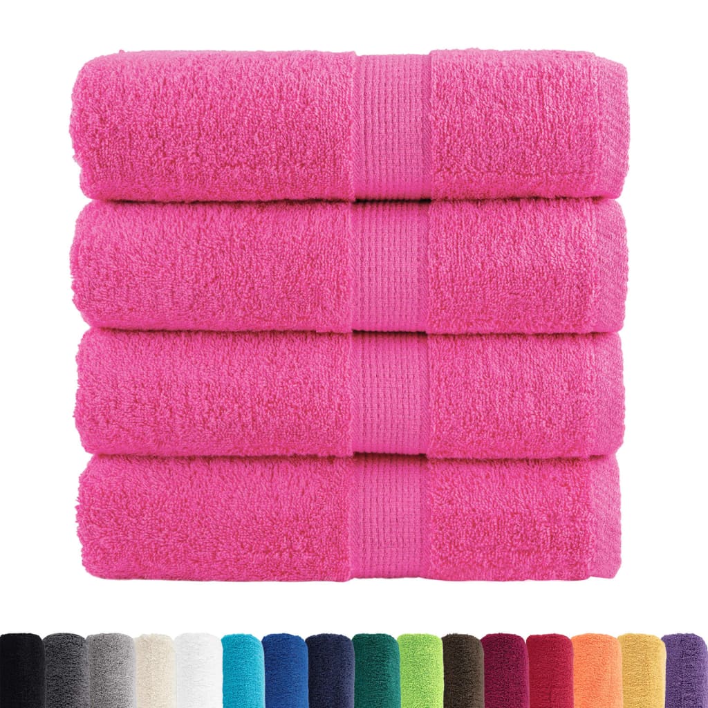 Premium Wash Towels SOLUND 4 pcs Pink 30x30 cm 600 gsm