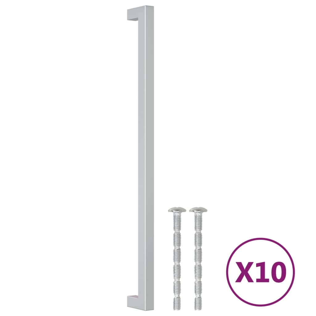 Cabinet Handles 10 pcs Silver 320 mm Stainless Steel