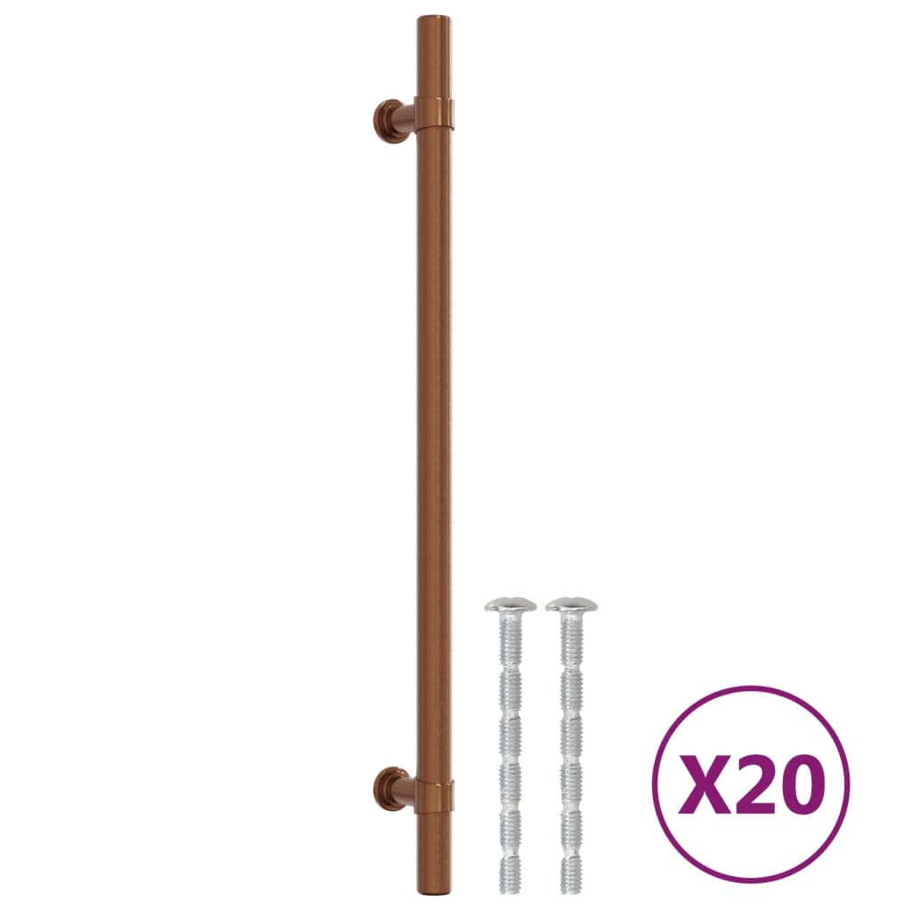 Cabinet Handles 20 pcs Bronze 224 mm Stainless Steel