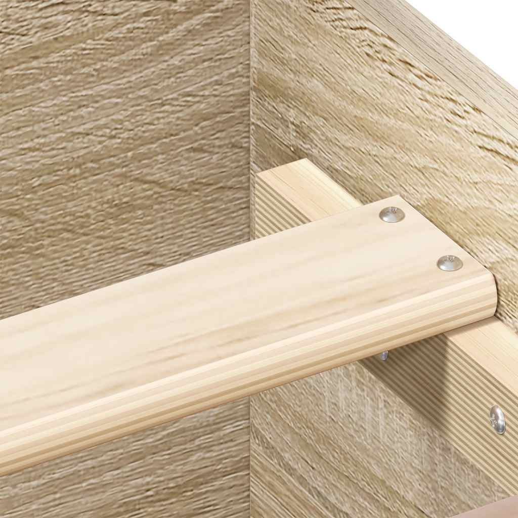 Bed Frame without Mattress Sonoma Oak 90x190 cm Single Engineered Wood
