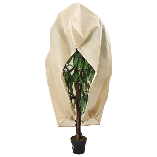 vidaXL Plant Fleece Covers with Zip 2 pcs 70 g/m² 1x1.55 m