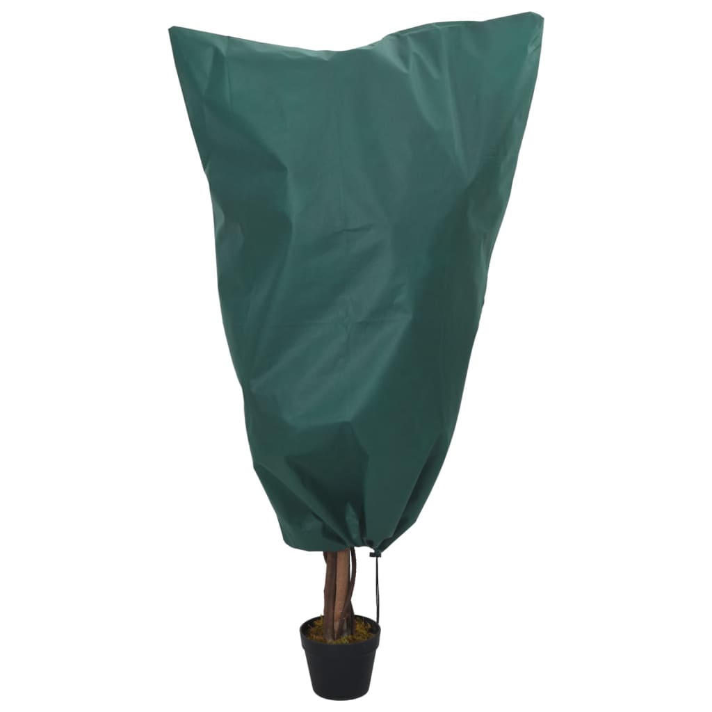 Plant Fleece Covers with Drawstring 4 pcs 70 g/m² 0.8x0.8 m