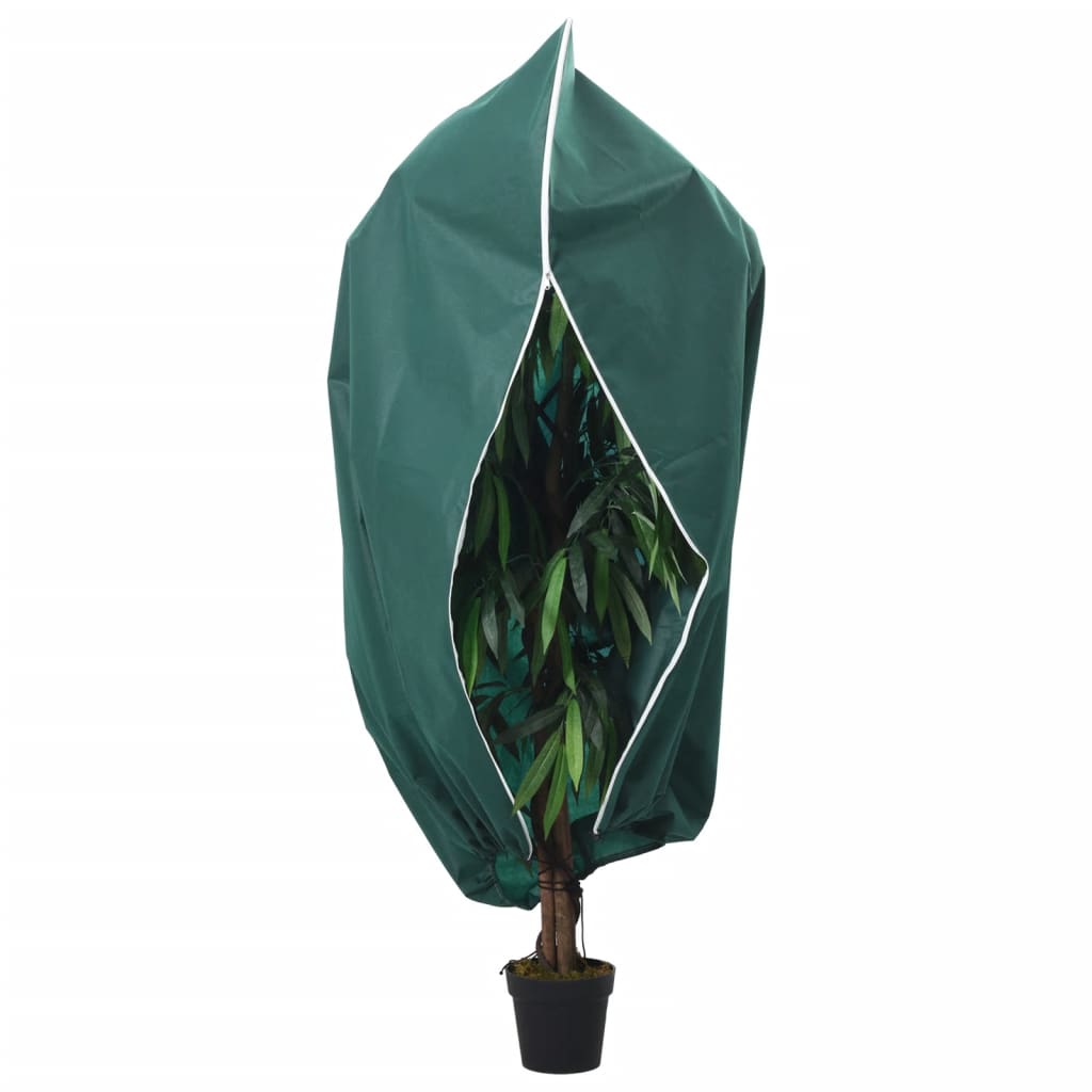 Plant Fleece Covers with Zip 2 pcs 70 g/m² 1x1.55 m