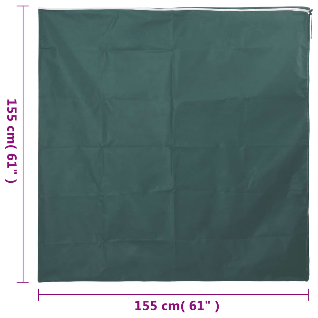 vidaXL Plant Fleece Covers with Zip 2 pcs 70 g/m² 1.55x1.55 m