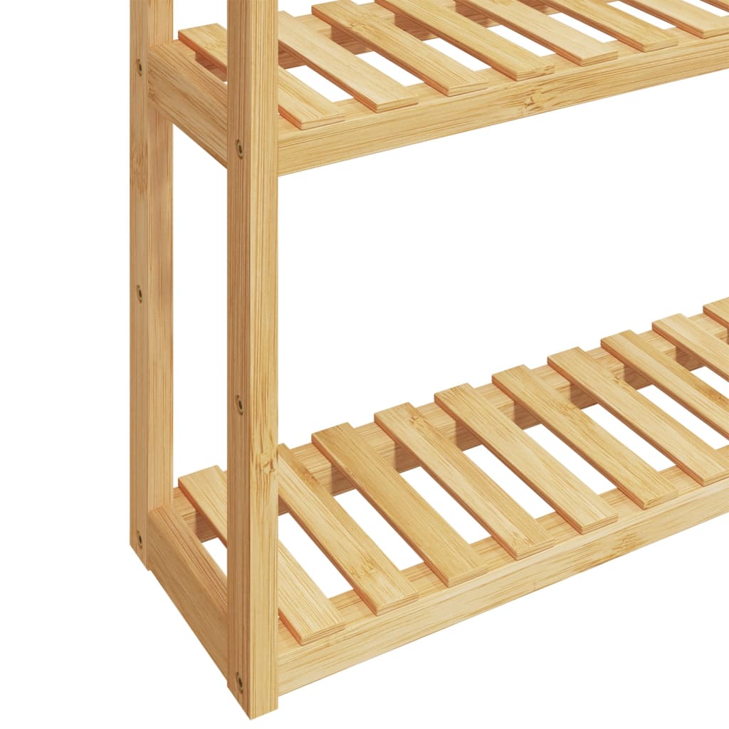 vidaXL Bathroom Shelf 3-Tier Wall-mounted 60x15x54 cm Bamboo