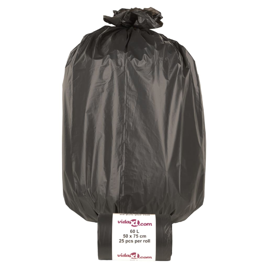Bin Bags 250 pcs Black 60 L