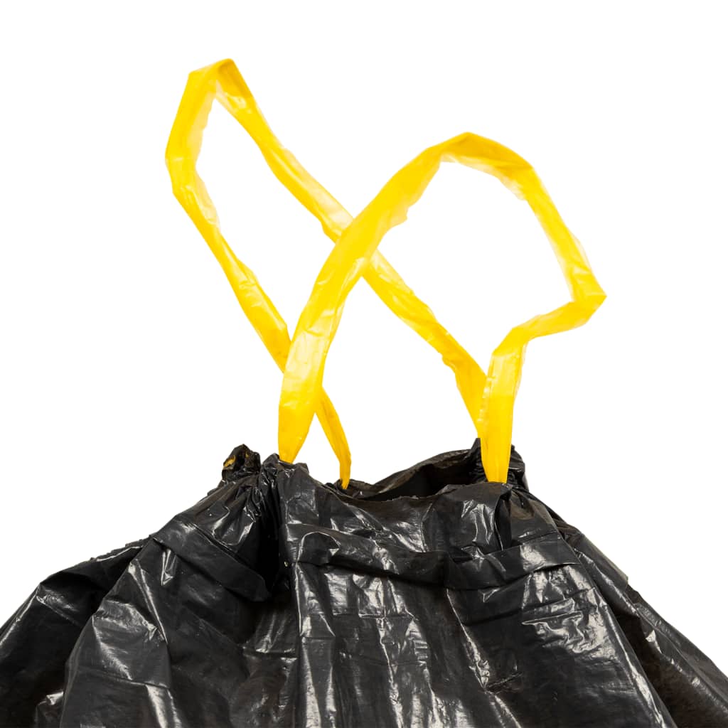 Bin Bags with Drawstrings 250 pcs Black 120 L