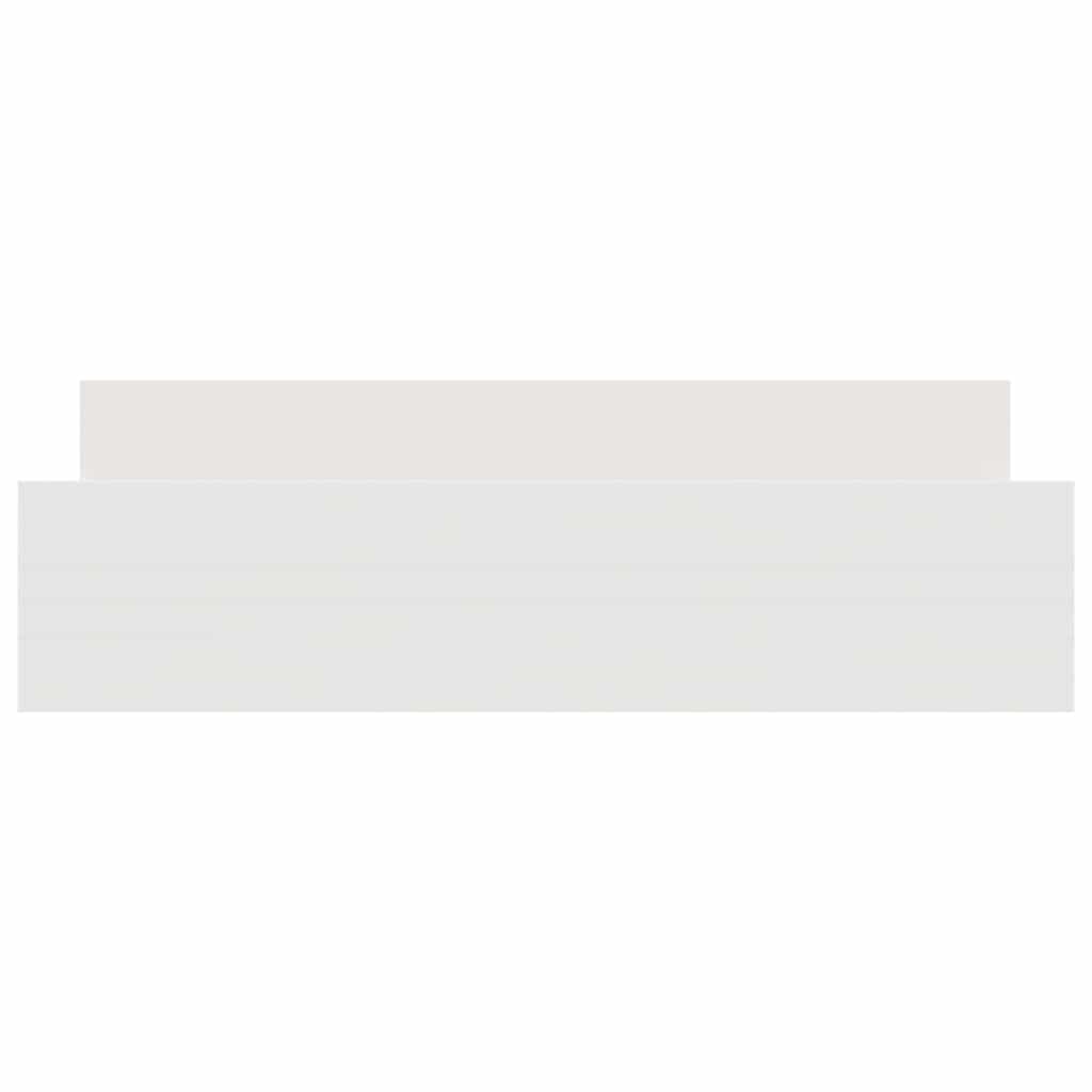 Bed Frame without Mattress White 200x200 cm