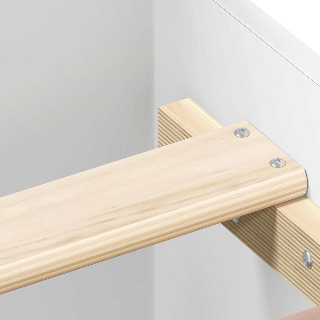 Bed Frame without Mattress White 200x200 cm
