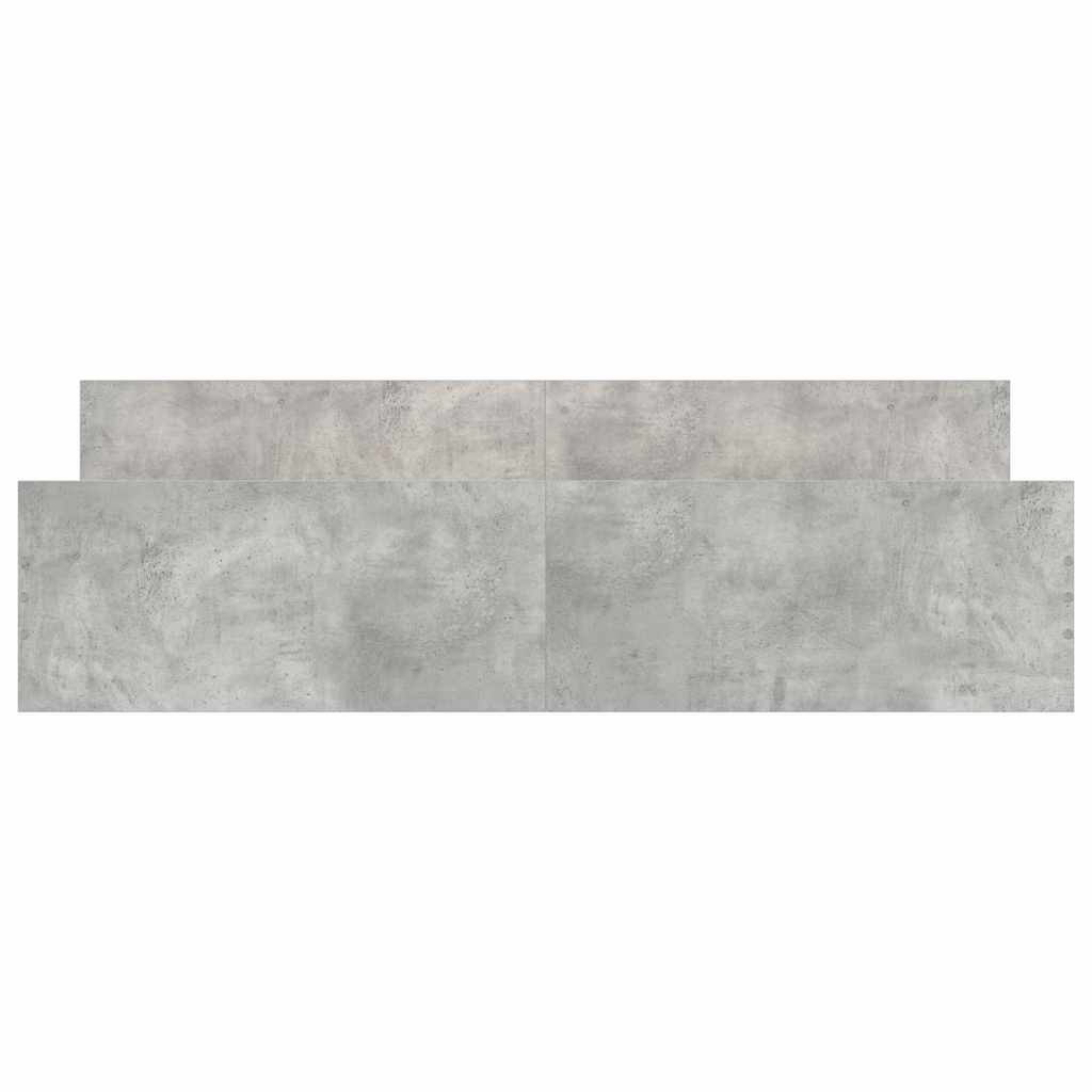 Bed Frame | Concrete Grey | Engineered Wood, Solid Pinewood, Plywood