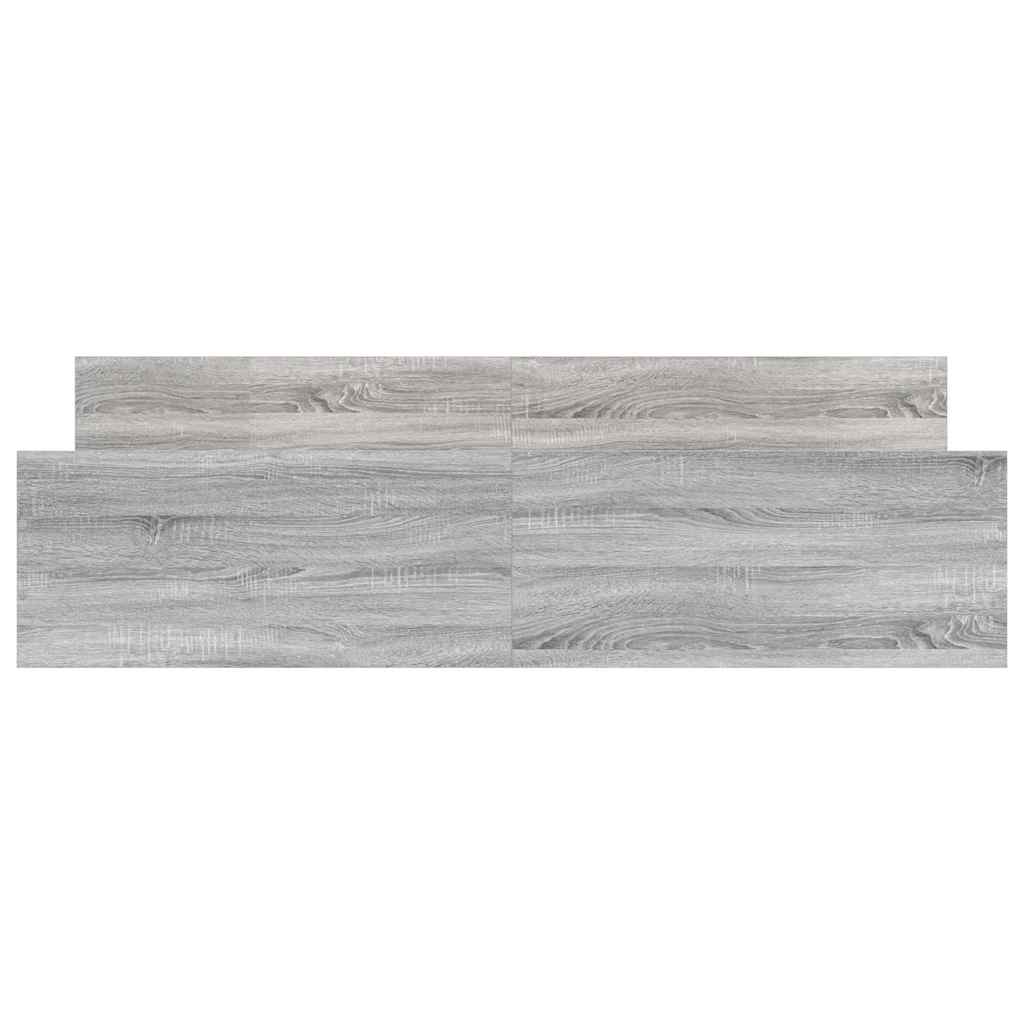 Bed Frame without Mattress Grey Sonoma 200x200 cm