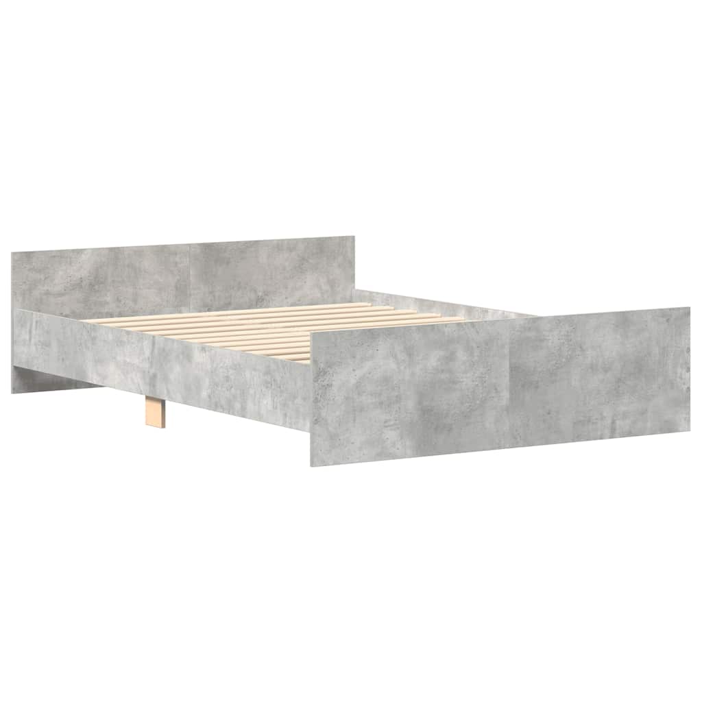 Bed Frame | Concrete Grey | Engineered wood, solid pine, plywood