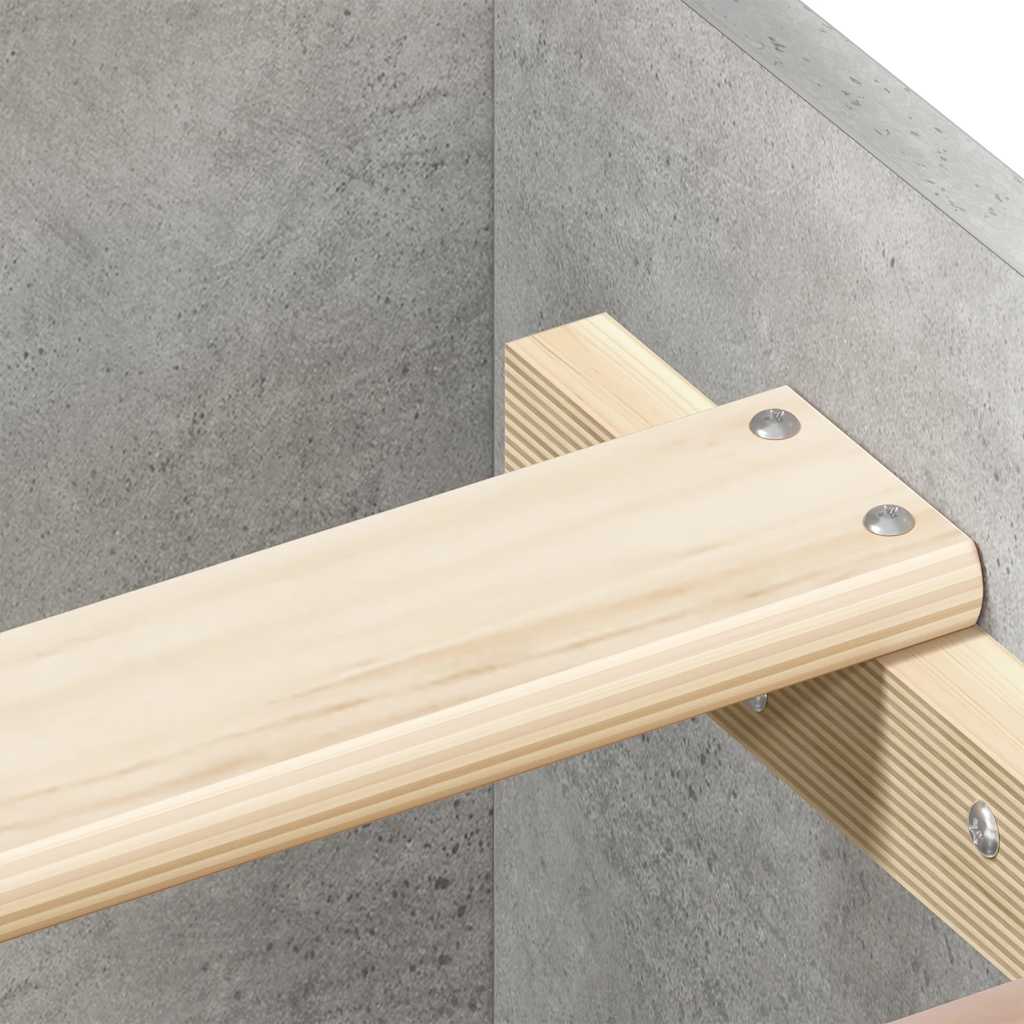 Bed Frame without Mattress Concrete Grey 140x200 cm