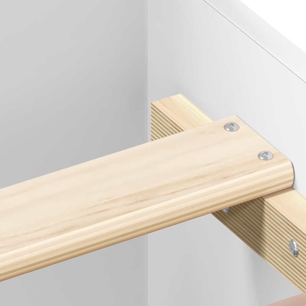 Bed Frame without Mattress White 180x200 cm Super King