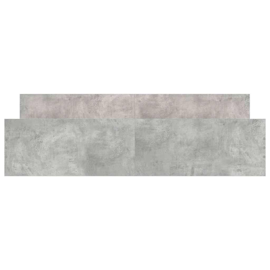 Bed Frame without Mattress Concrete Grey 180x200 cm Super King