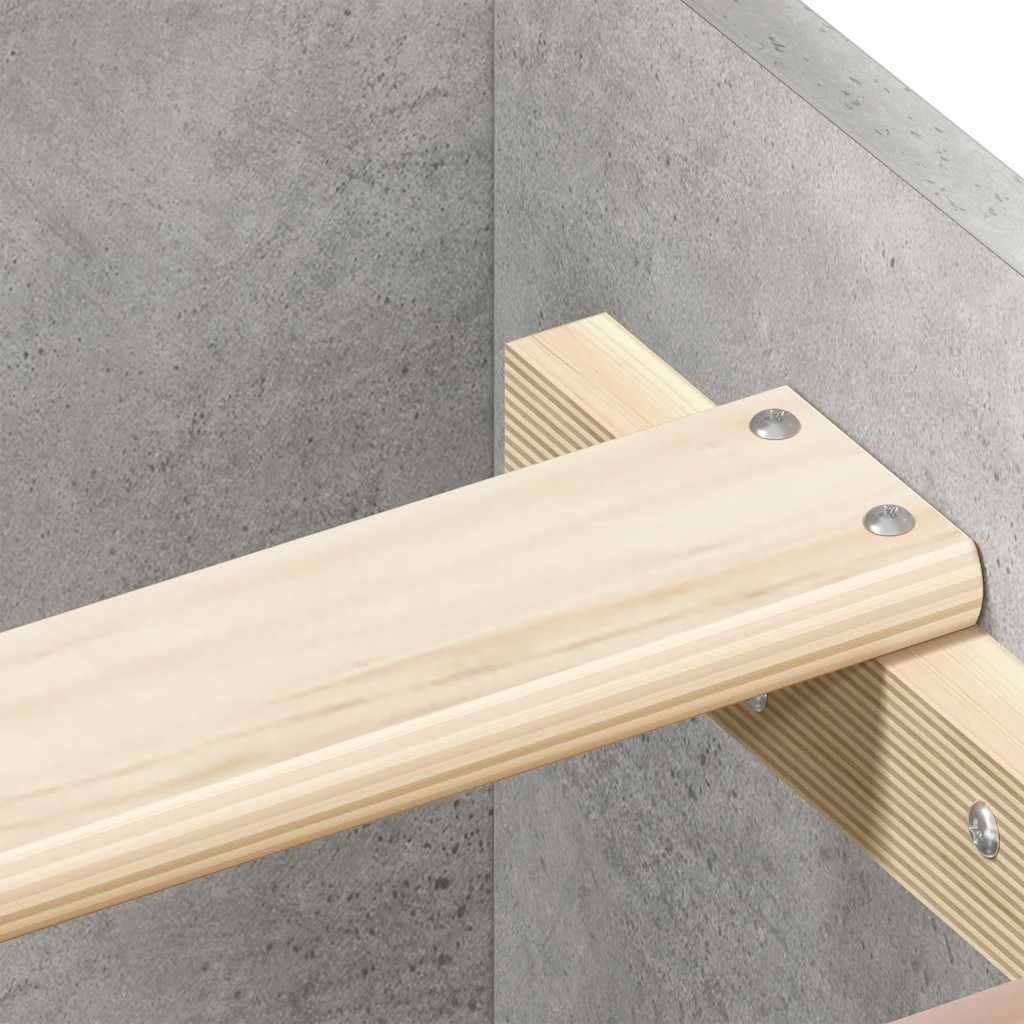 Bed Frame without Mattress Concrete Grey 180x200 cm Super King