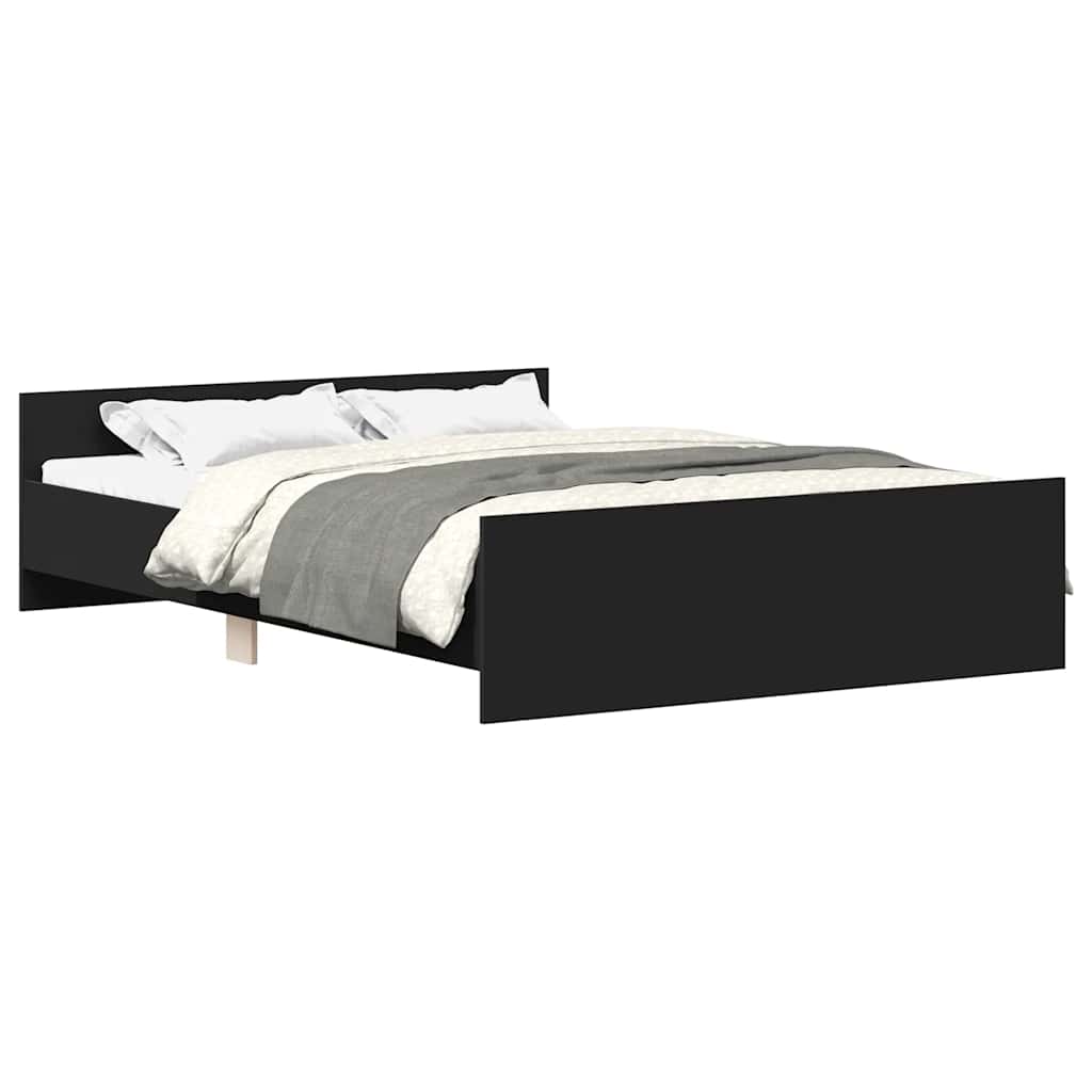 Bed Frame without Mattress Black 120x190 cm Small Double