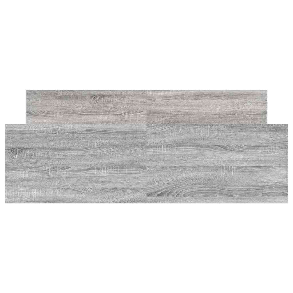 Bed Frame without Mattress Grey Sonoma 140x190 cm