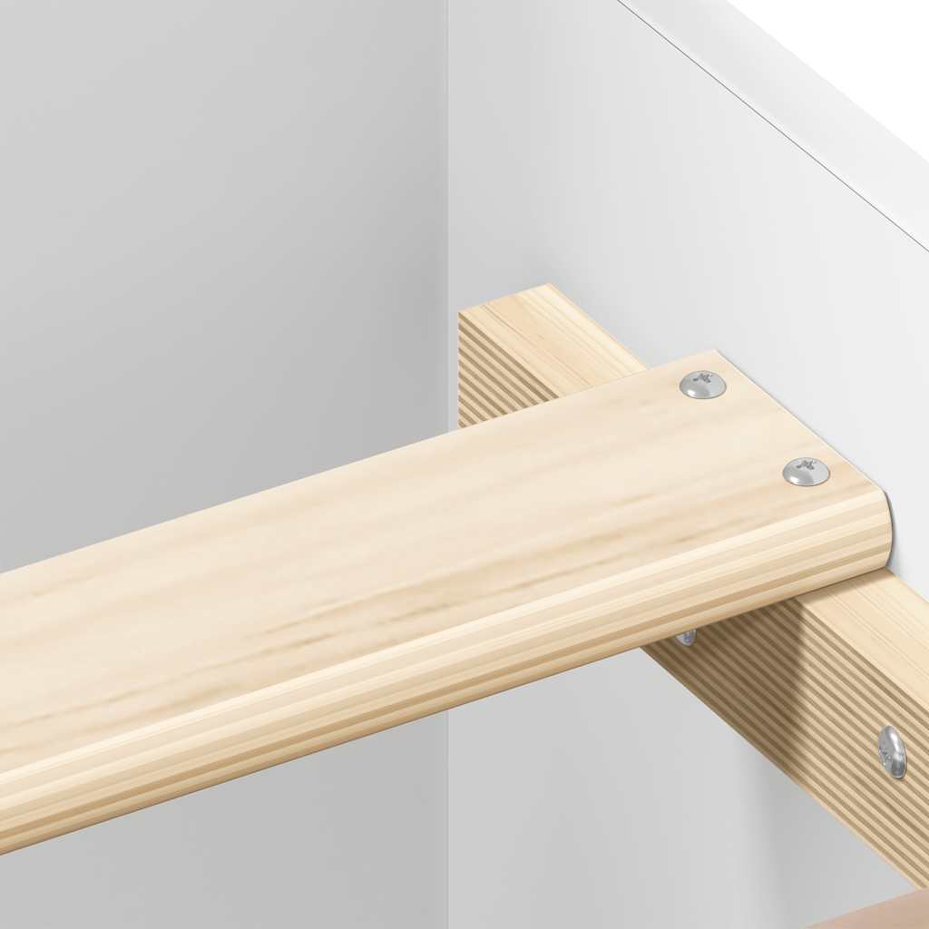Bed Frame without Mattress White 135x190 cm Double