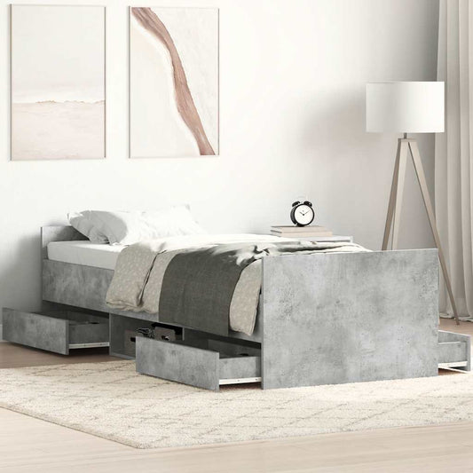 Bed Frame | Concrete Grey
