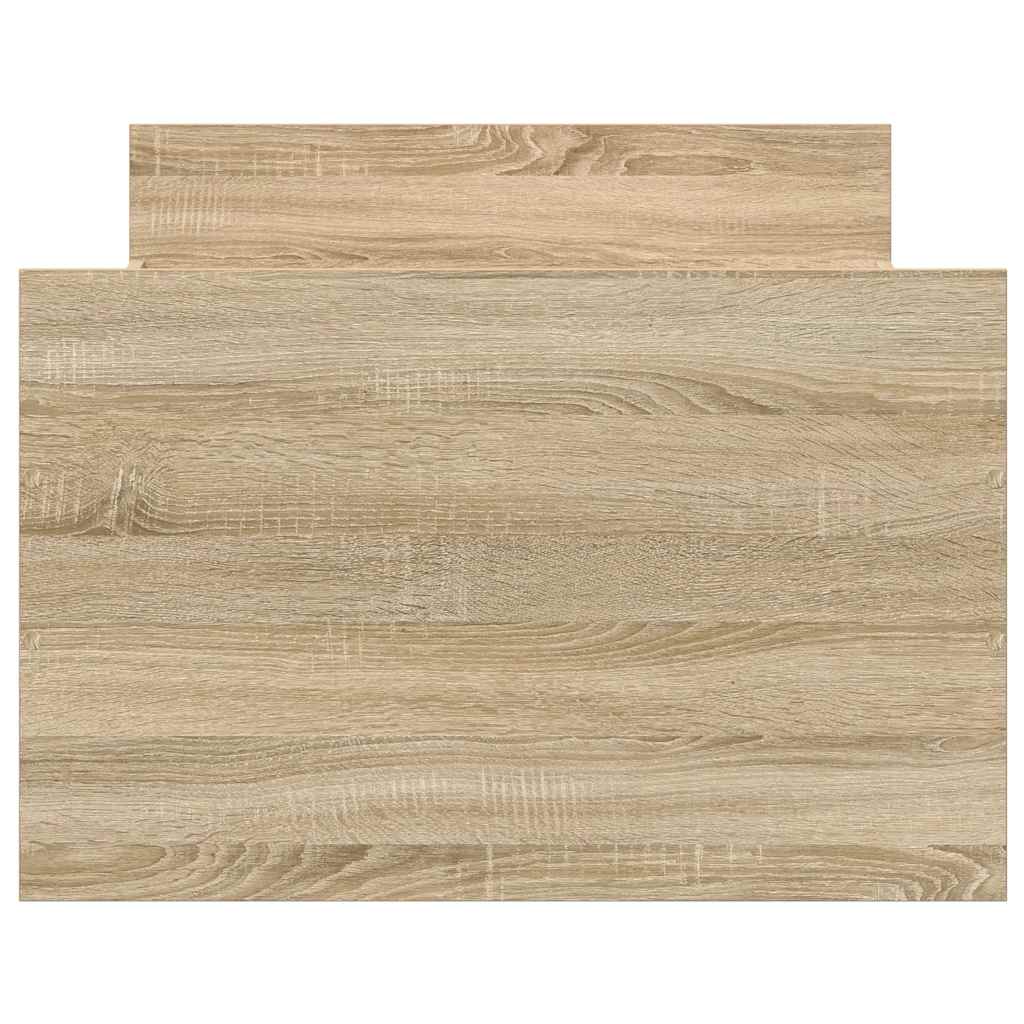 Bed Frame without Mattress Sonoma Oak 90x190 cm Single