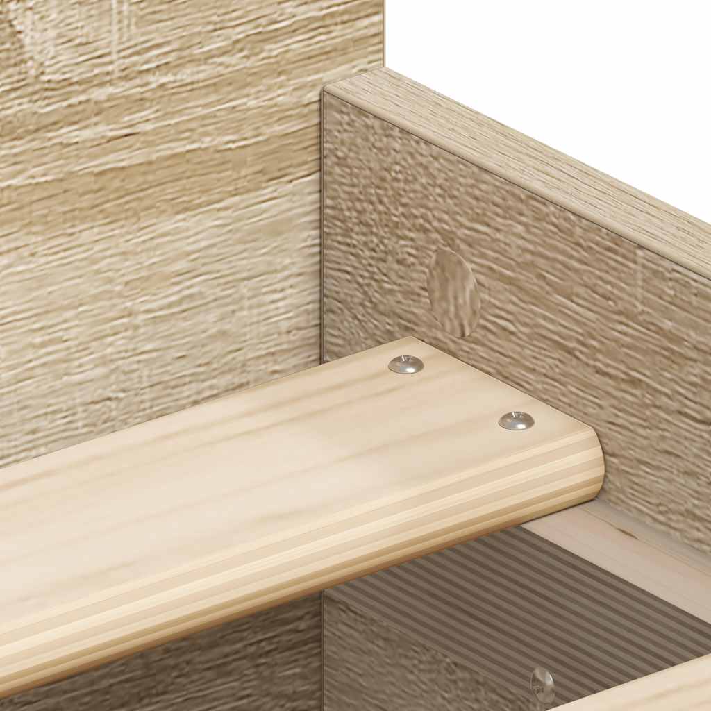 Bed Frame without Mattress Sonoma Oak 75x190 cm Small Single
