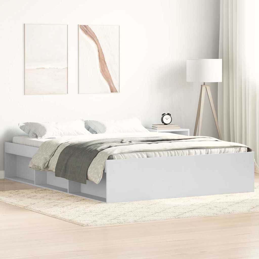 Bed Frame without Mattress White 120x200 cm