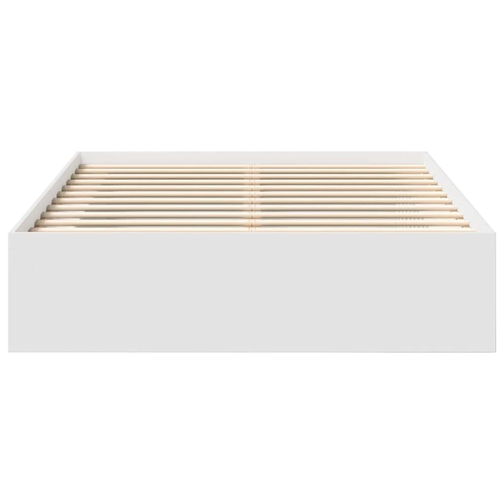 Bed Frame without Mattress White 140x200 cm