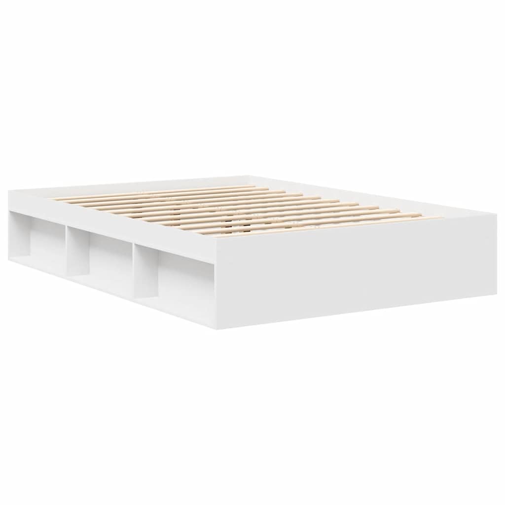 Bed Frame without Mattress White 160x200 cm
