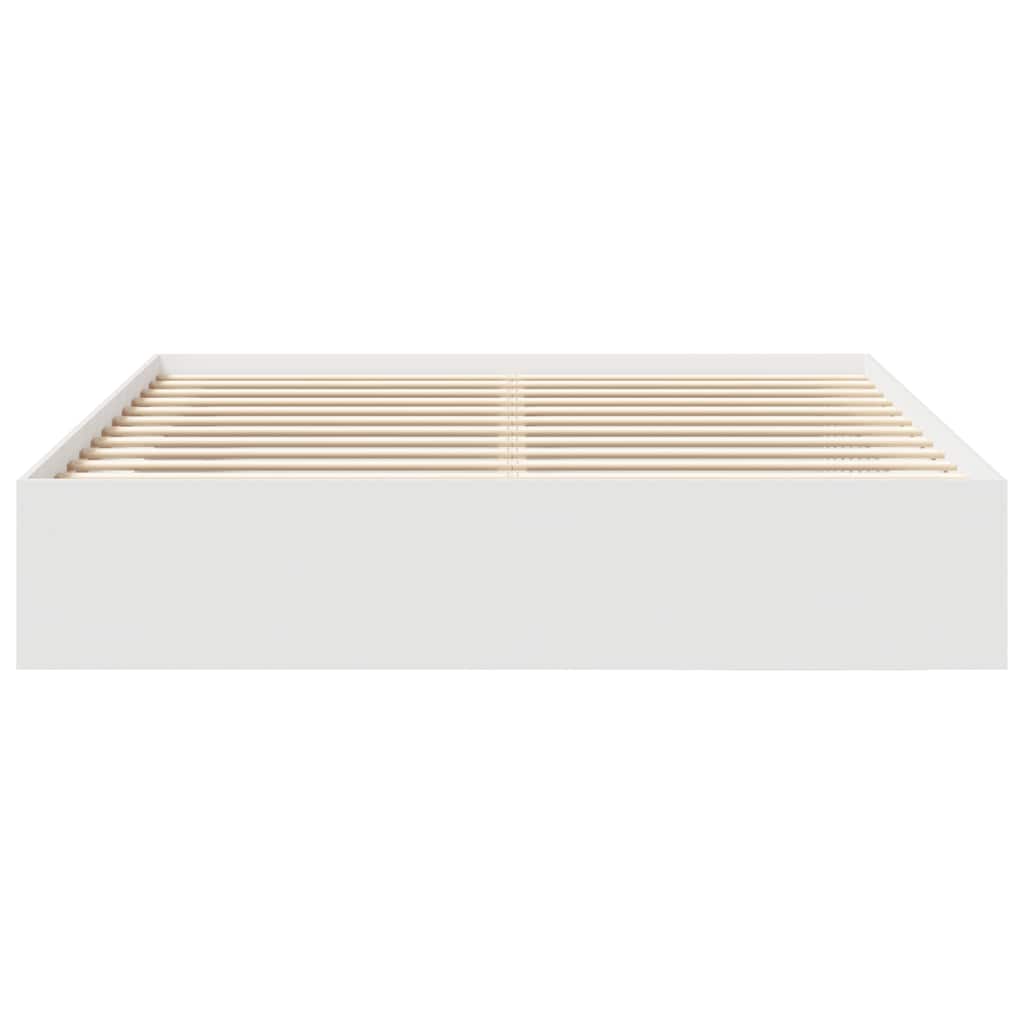 Bed Frame without Mattress White 180x200 cm Super King Super King Size
