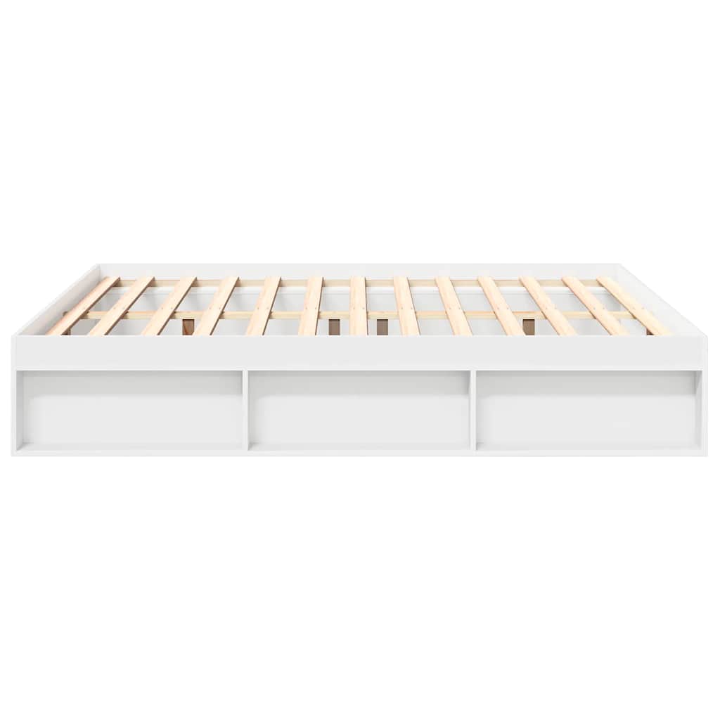 Bed Frame without Mattress White 180x200 cm Super King Super King Size