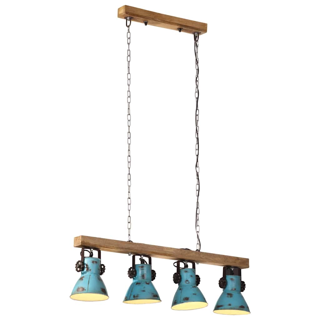 Ceiling Lamp 25 W Distressed Blue 90x24x111 cm E27