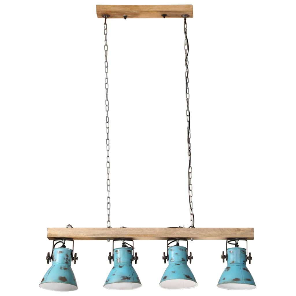 Ceiling Lamp 25 W Distressed Blue 90x24x111 cm E27