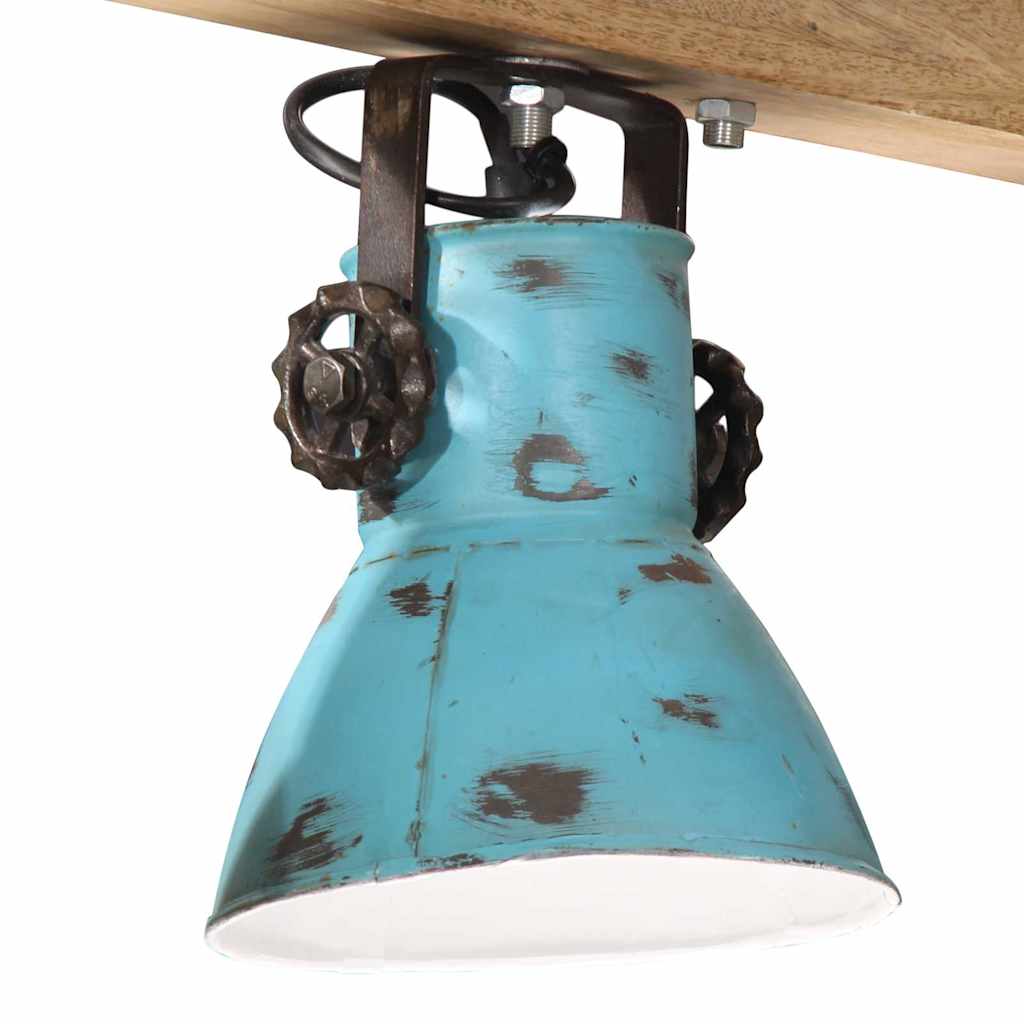 Ceiling Lamp 25 W Distressed Blue 90x24x111 cm E27