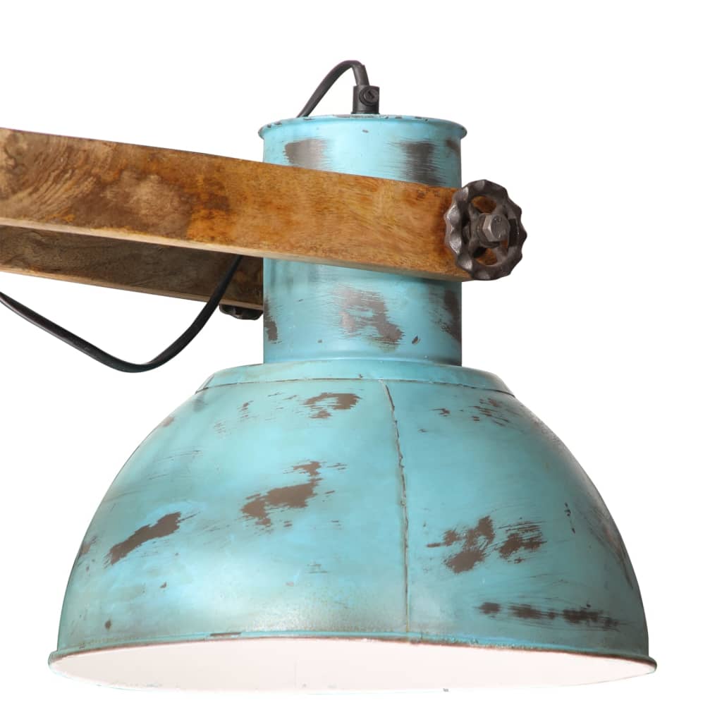 Hanging Lamp 25 W Distressed Blue 85x28x109 cm E27