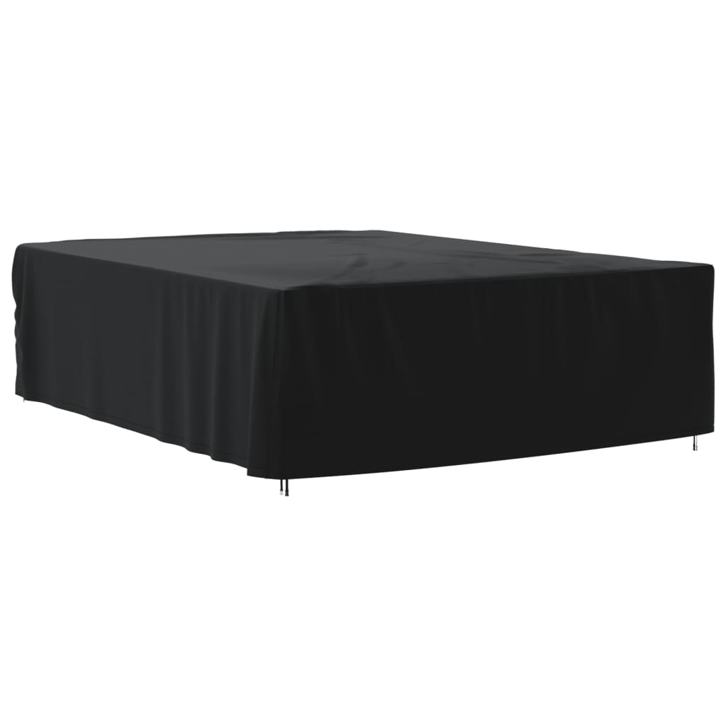 vidaXL Garden Furniture Cover Black 350x260x90cm 420D Oxford