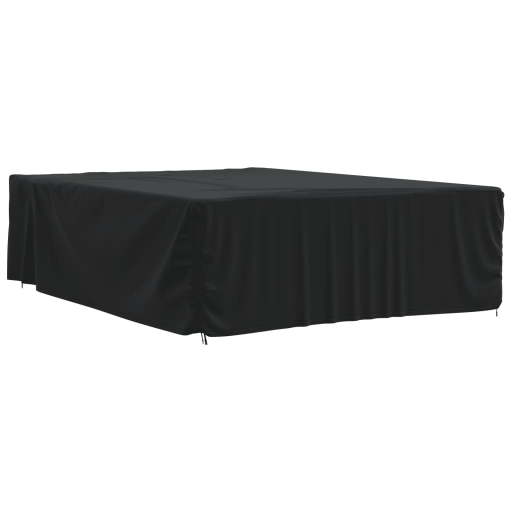 vidaXL Garden Furniture Cover Black 350x260x90cm 420D Oxford