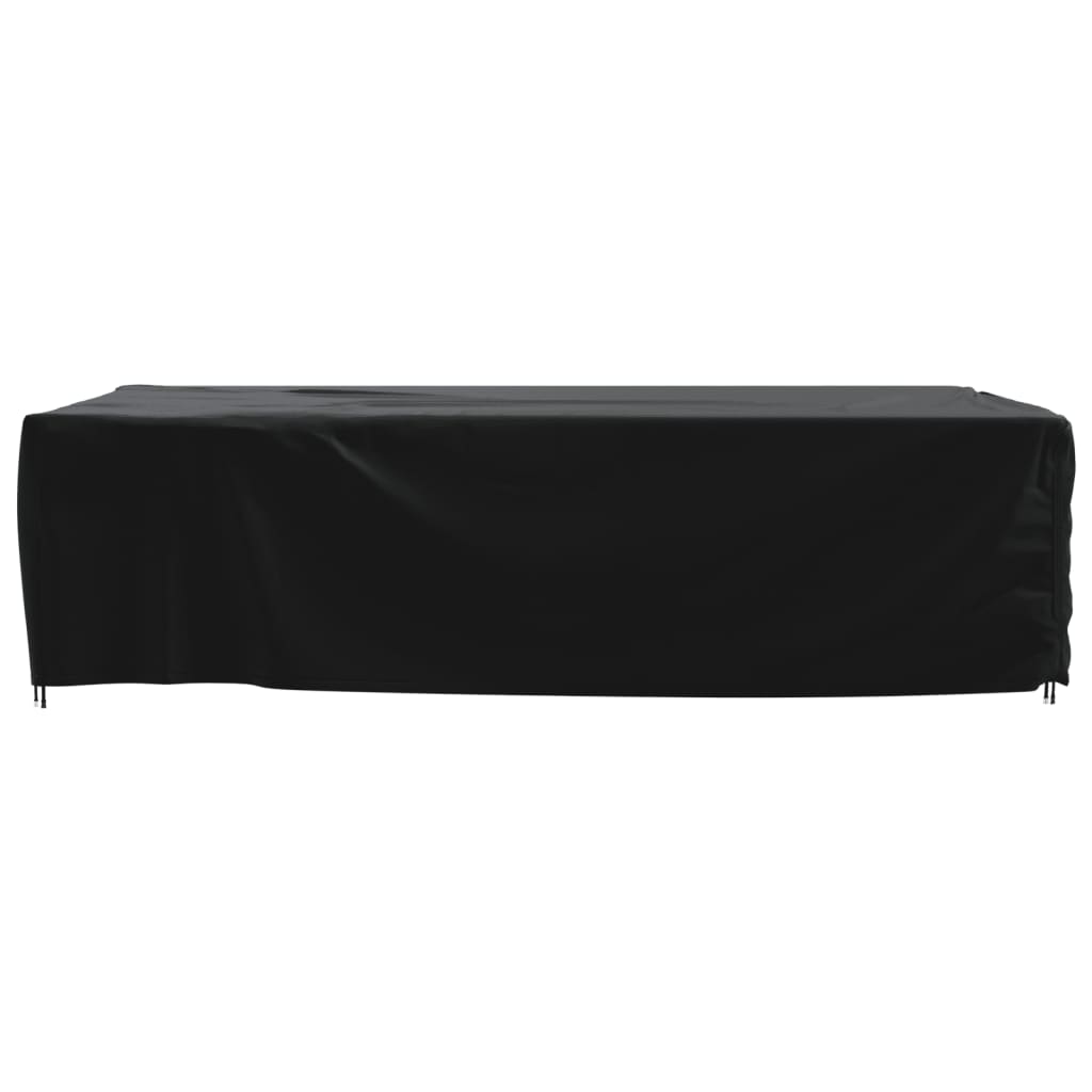 vidaXL Garden Furniture Cover Black 350x260x90cm 420D Oxford