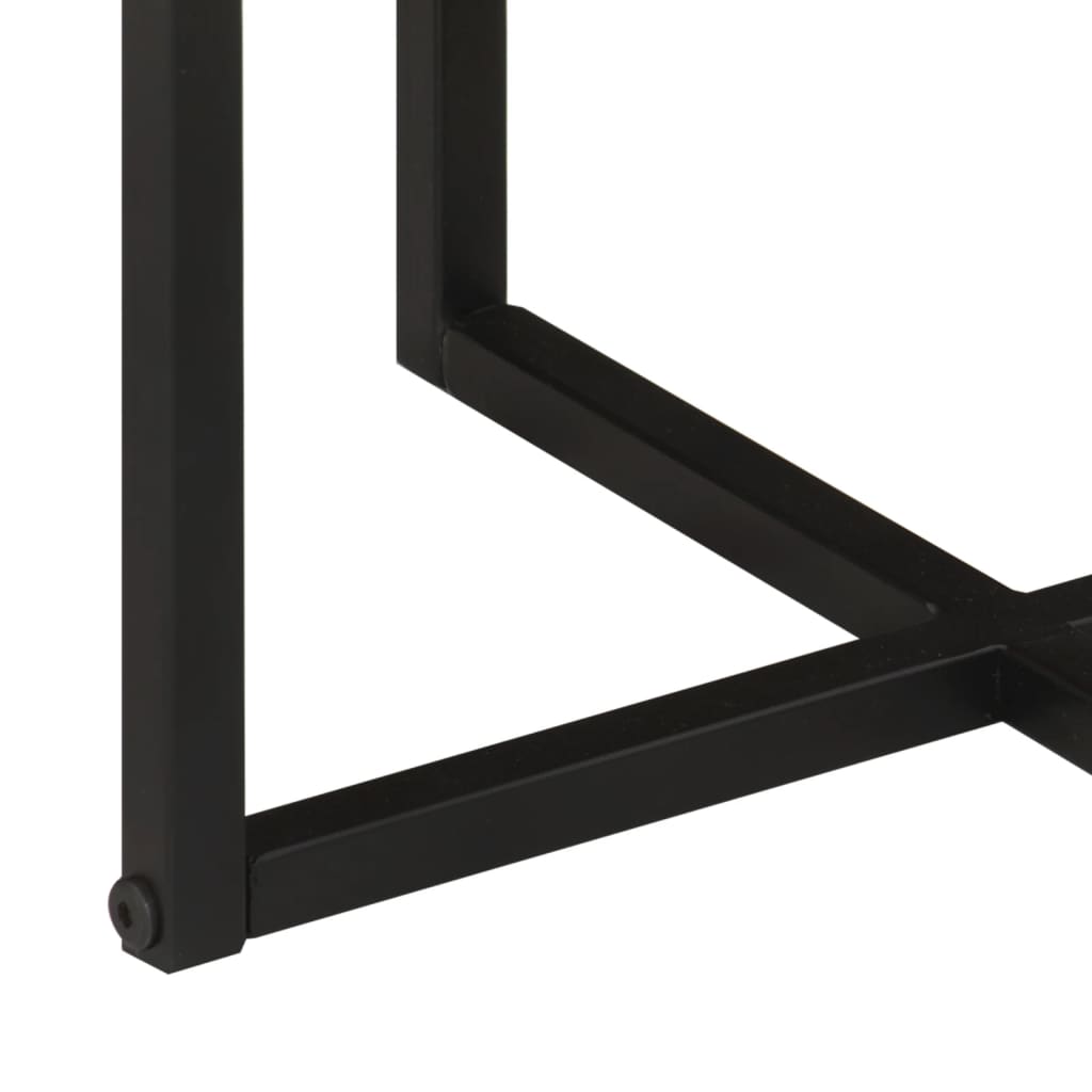 Coffee Table 35x35x30 cm Solid Wood Acacia and Iron