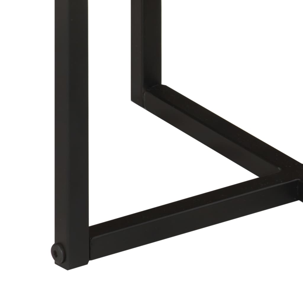 Coffee Table 45x45x35 cm Solid Wood Acacia and Iron
