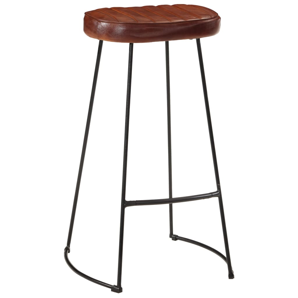 vidaXL Gavin Bar Stools 2 pcs Dark Brown 44x37.5x78 cm