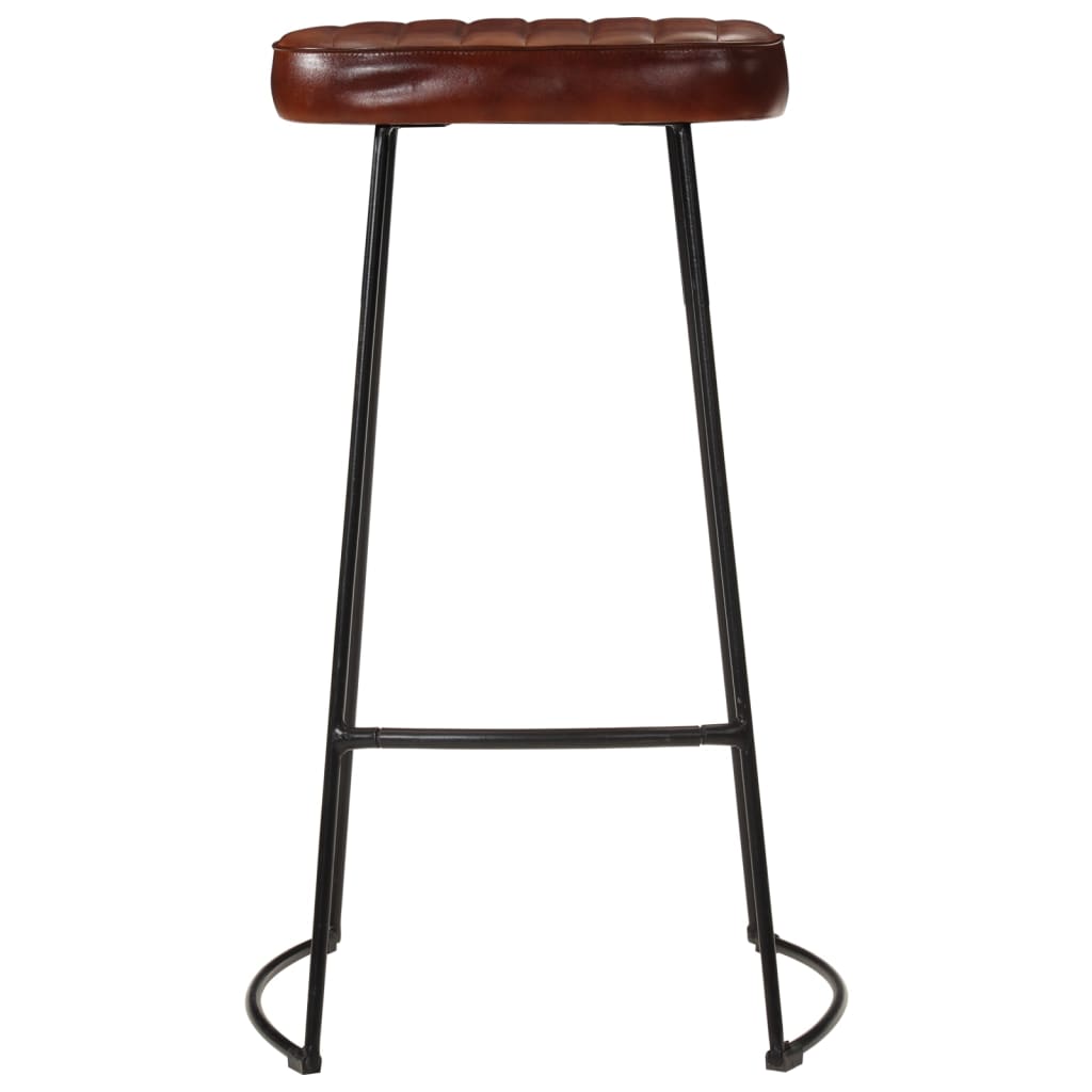 vidaXL Gavin Bar Stools 2 pcs Dark Brown 44x37.5x78 cm