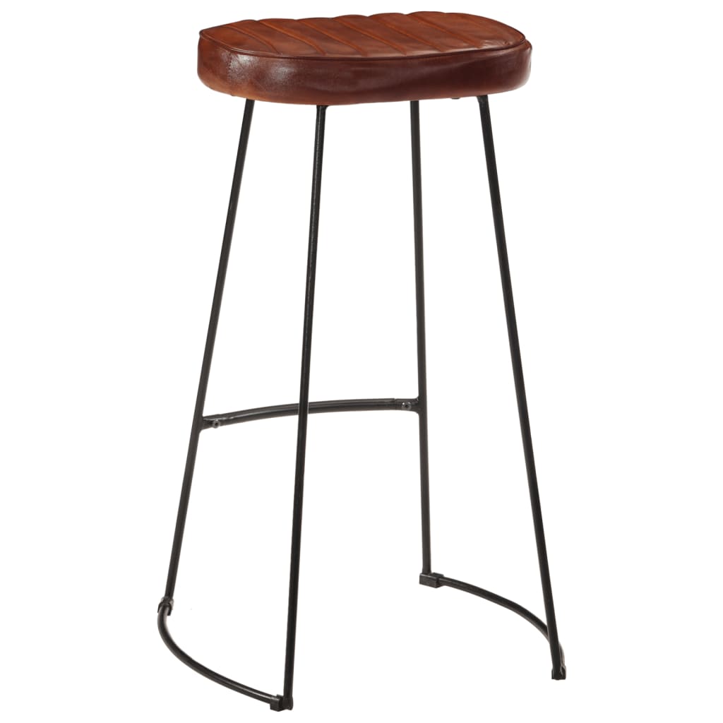 vidaXL Gavin Bar Stools 2 pcs Dark Brown 44x37.5x78 cm