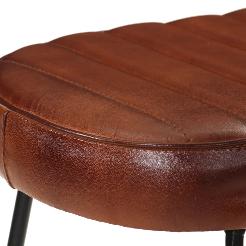 vidaXL Gavin Bar Stools 2 pcs Dark Brown 44x37.5x78 cm