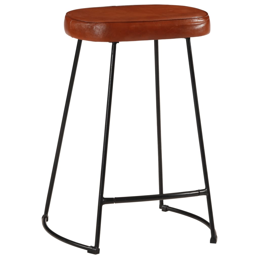 vidaXL Bar Stools 2 pcs Dark Brown 41x29x62 cm