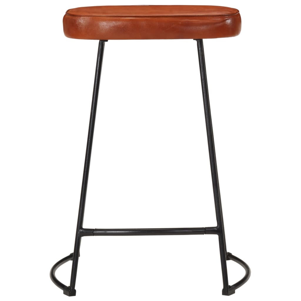 vidaXL Bar Stools 2 pcs Dark Brown 41x29x62 cm