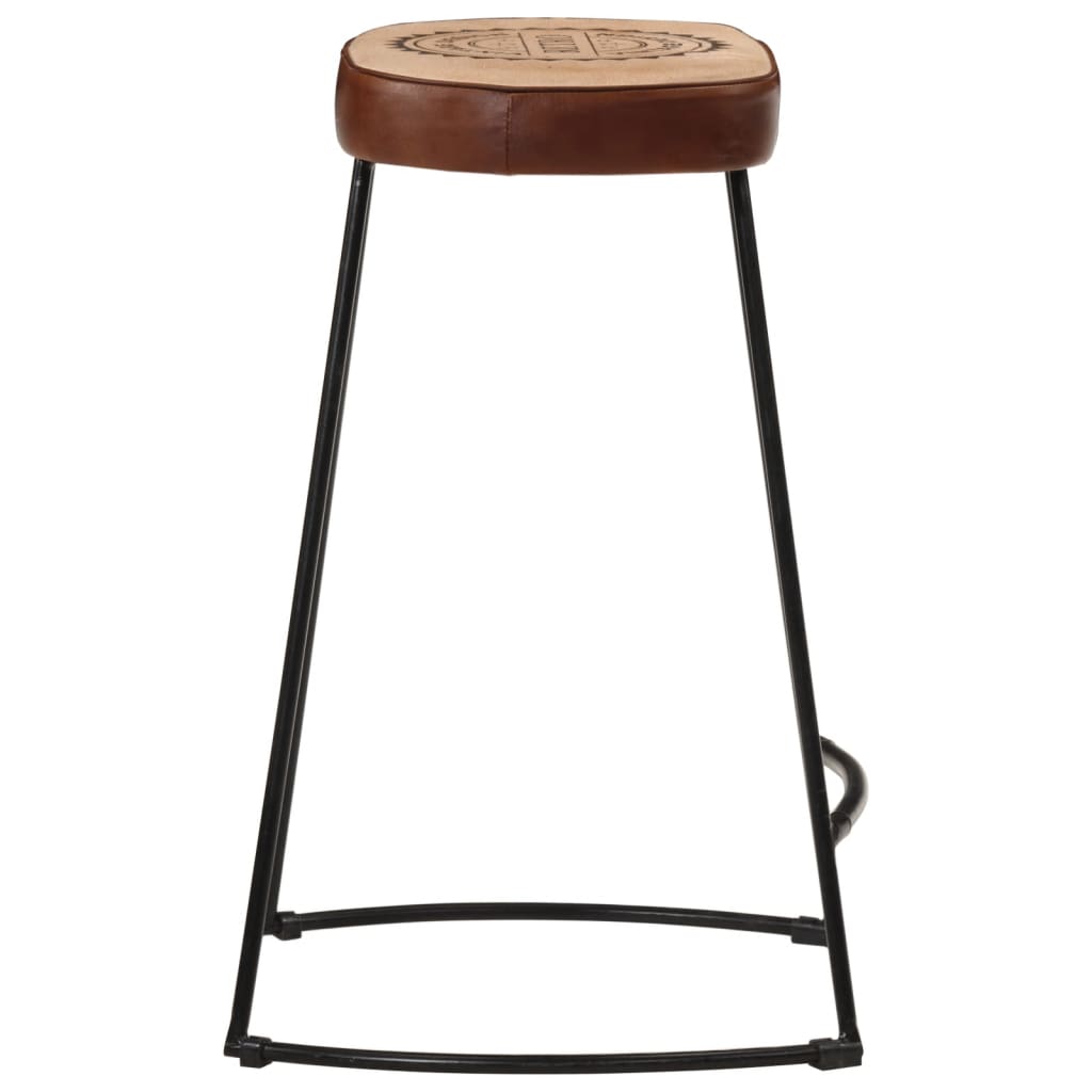 vidaXL Bar Stools 2 pcs Dark Brown 41x29x62 cm