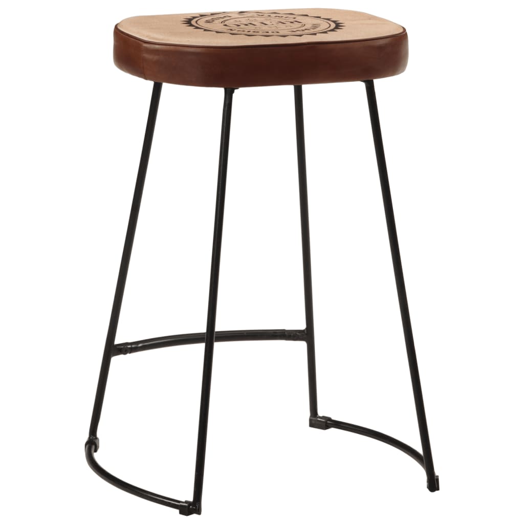 vidaXL Bar Stools 2 pcs Dark Brown 41x29x62 cm