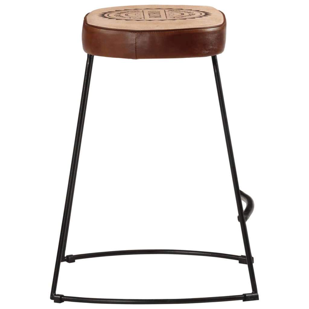 vidaXL Bar Stools 2 pcs Dark Brown 40x29.5x53 cm